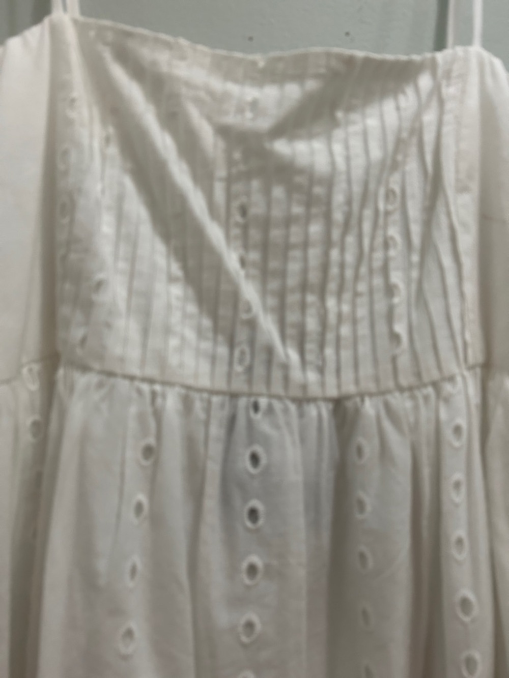 Strappy White Eyelet Maxi Dress - Elegant Summer Style - Picture 4 of 7